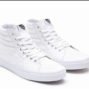 Vans Sk8 Hi white womens 9